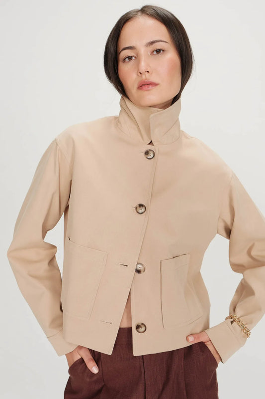 Grace And Mila Chaqueta Mujer Veronica Beige Who killed Bambi?