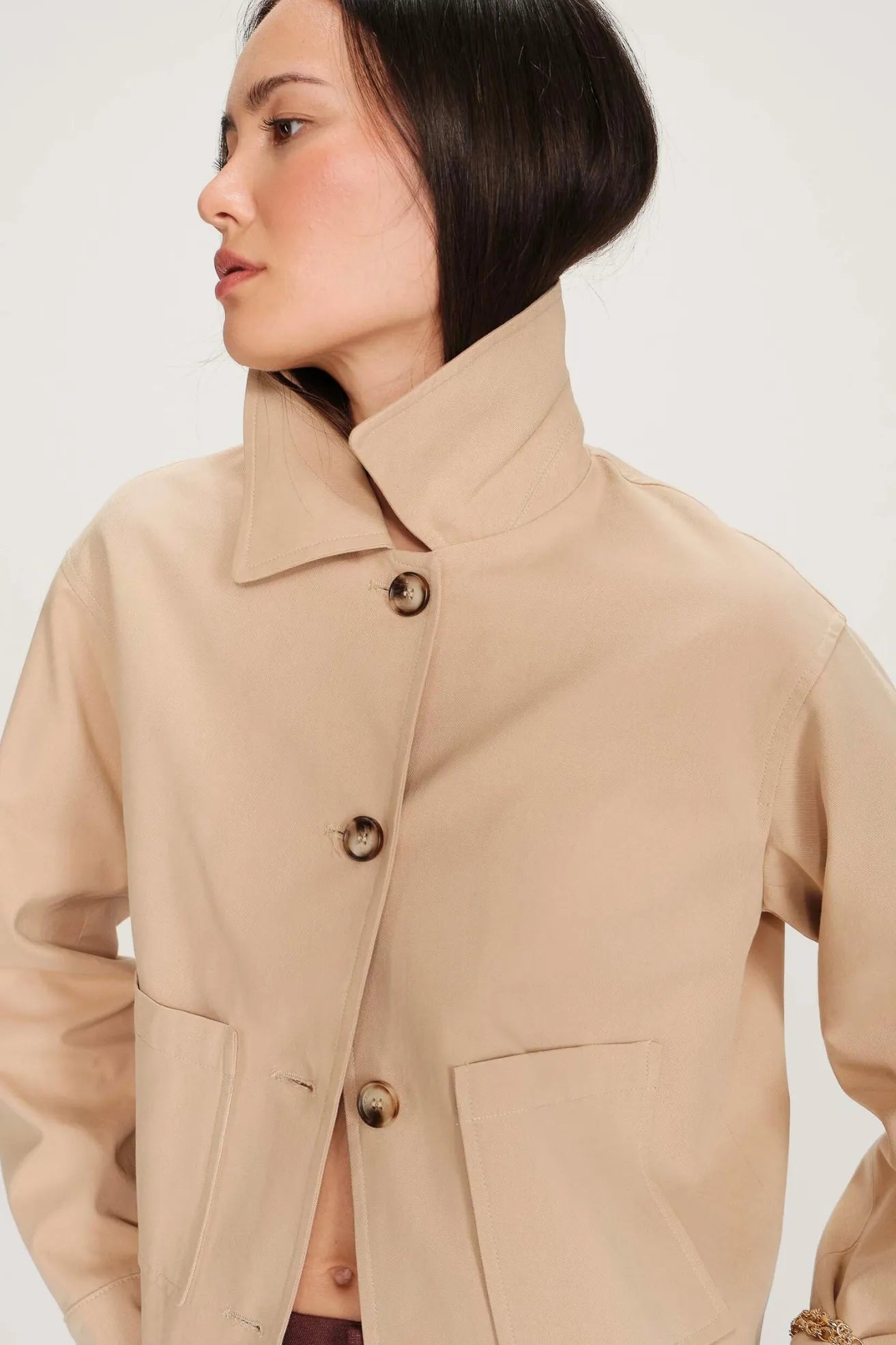 Grace And Mila Chaqueta Mujer Veronica Beige Who killed Bambi?