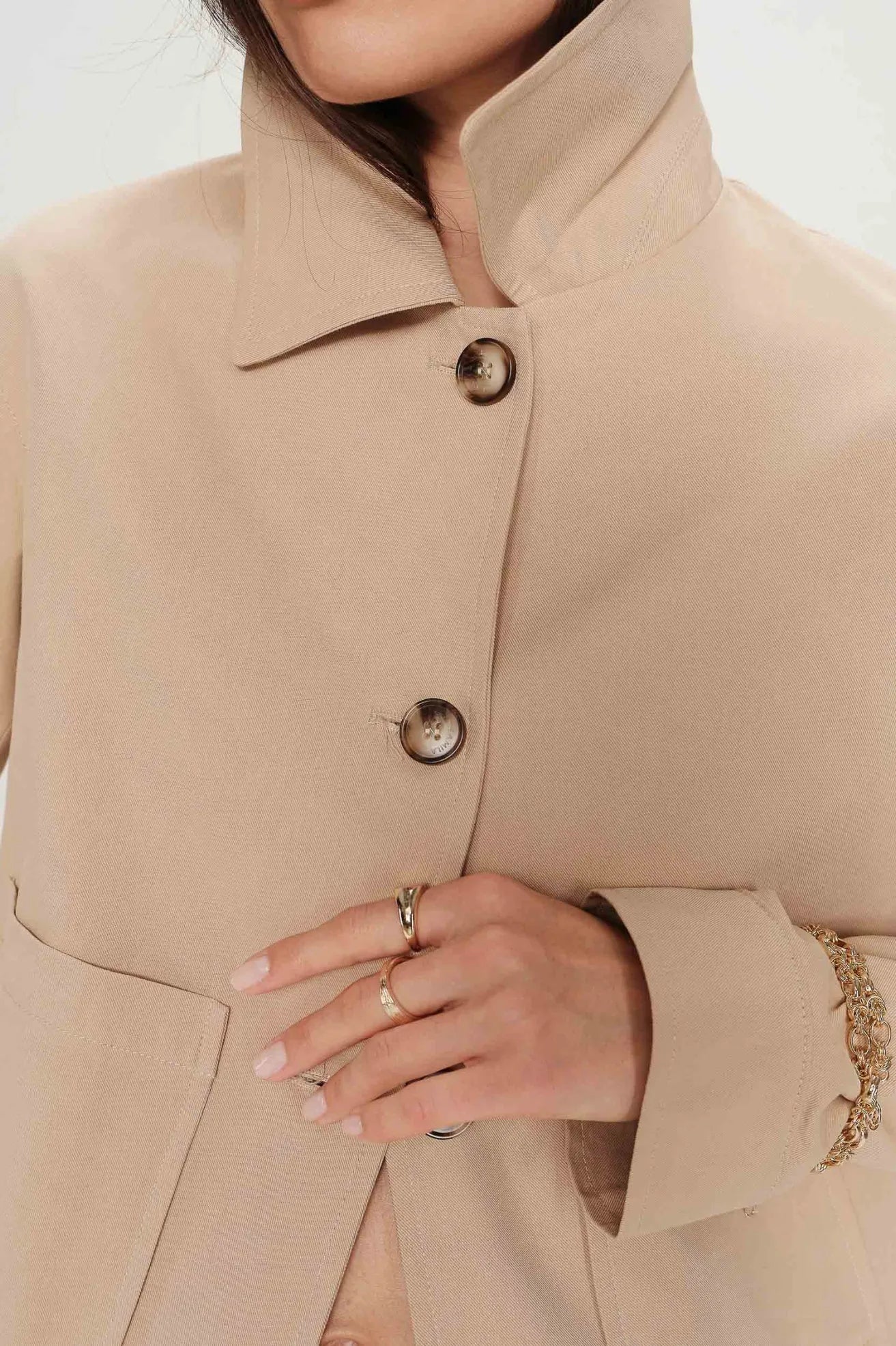 Grace And Mila Chaqueta Mujer Veronica Beige Who killed Bambi?
