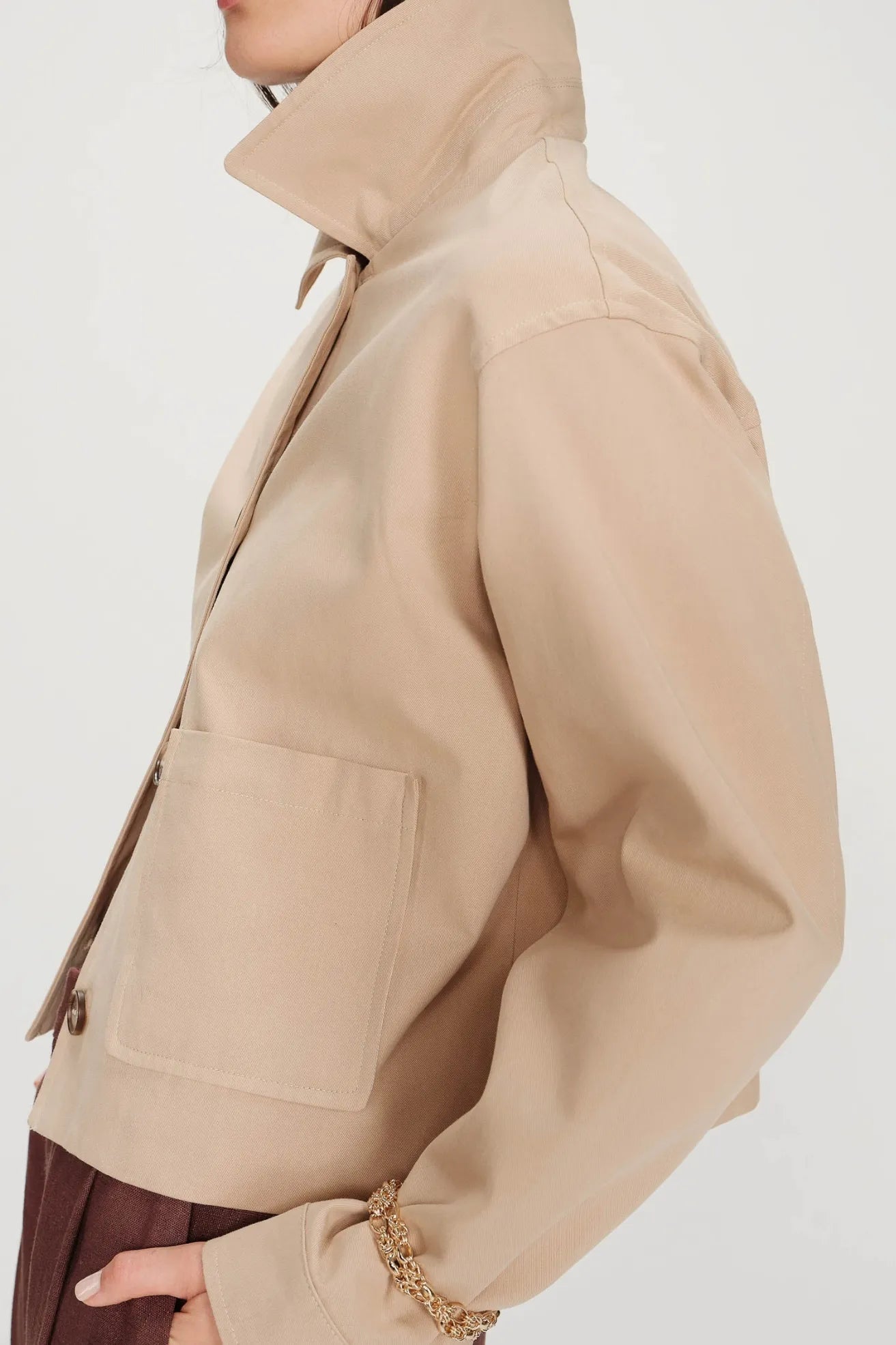 Grace And Mila Chaqueta Mujer Veronica Beige Who killed Bambi?