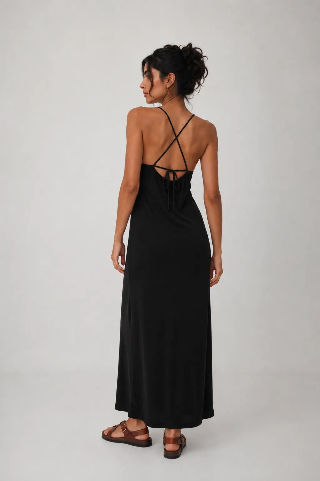 Grace and Mila Vestido Mujer Tirantes Negro Who killed Bambi?