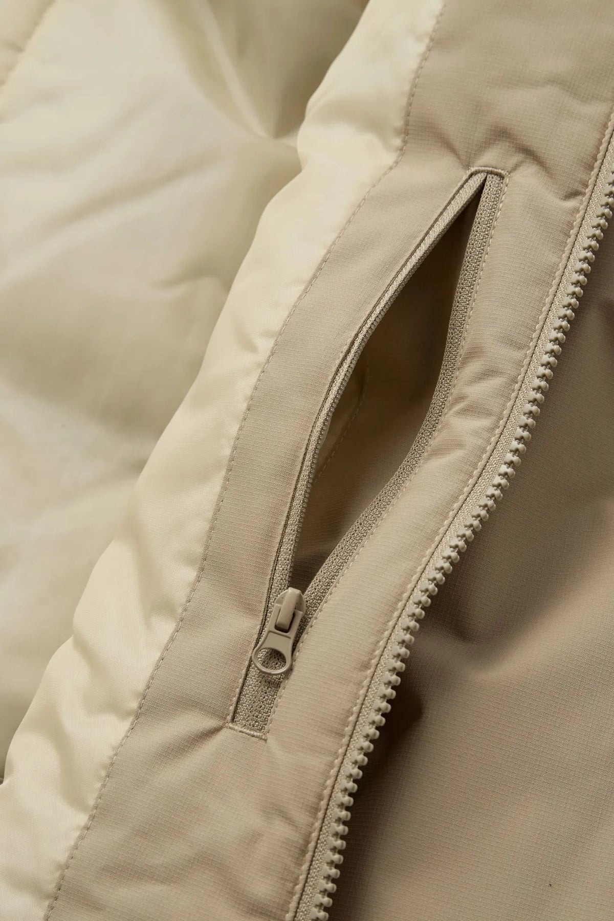 H2O Sportswear Chaqueta Læsø Padded Long Jacket Beige Who killed Bambi?