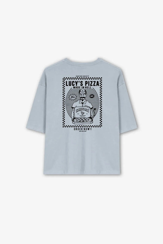 Kaotiko Camiseta Hombre Lucys Pizza Steel Who killed Bambi?