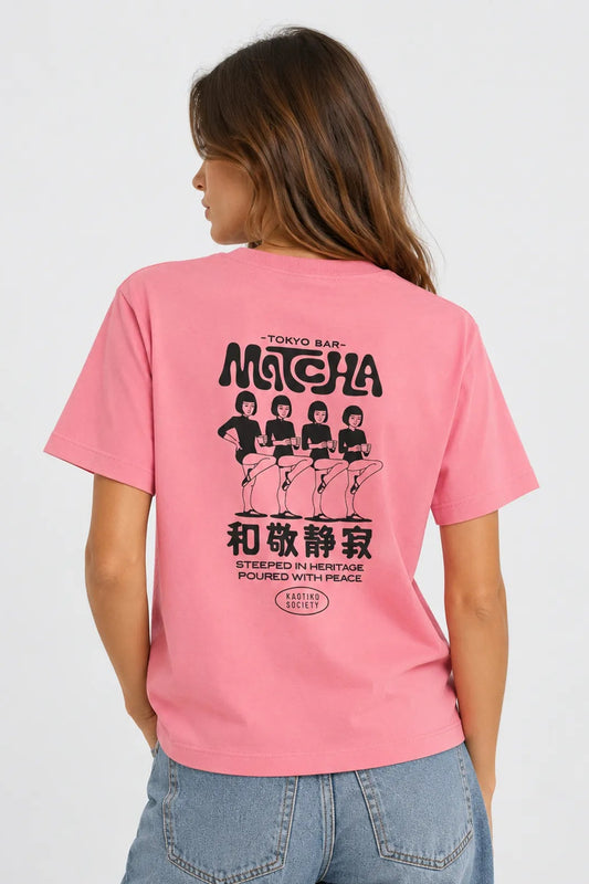 Kaotiko Camiseta Mujer Matcha Rosa Who killed Bambi?