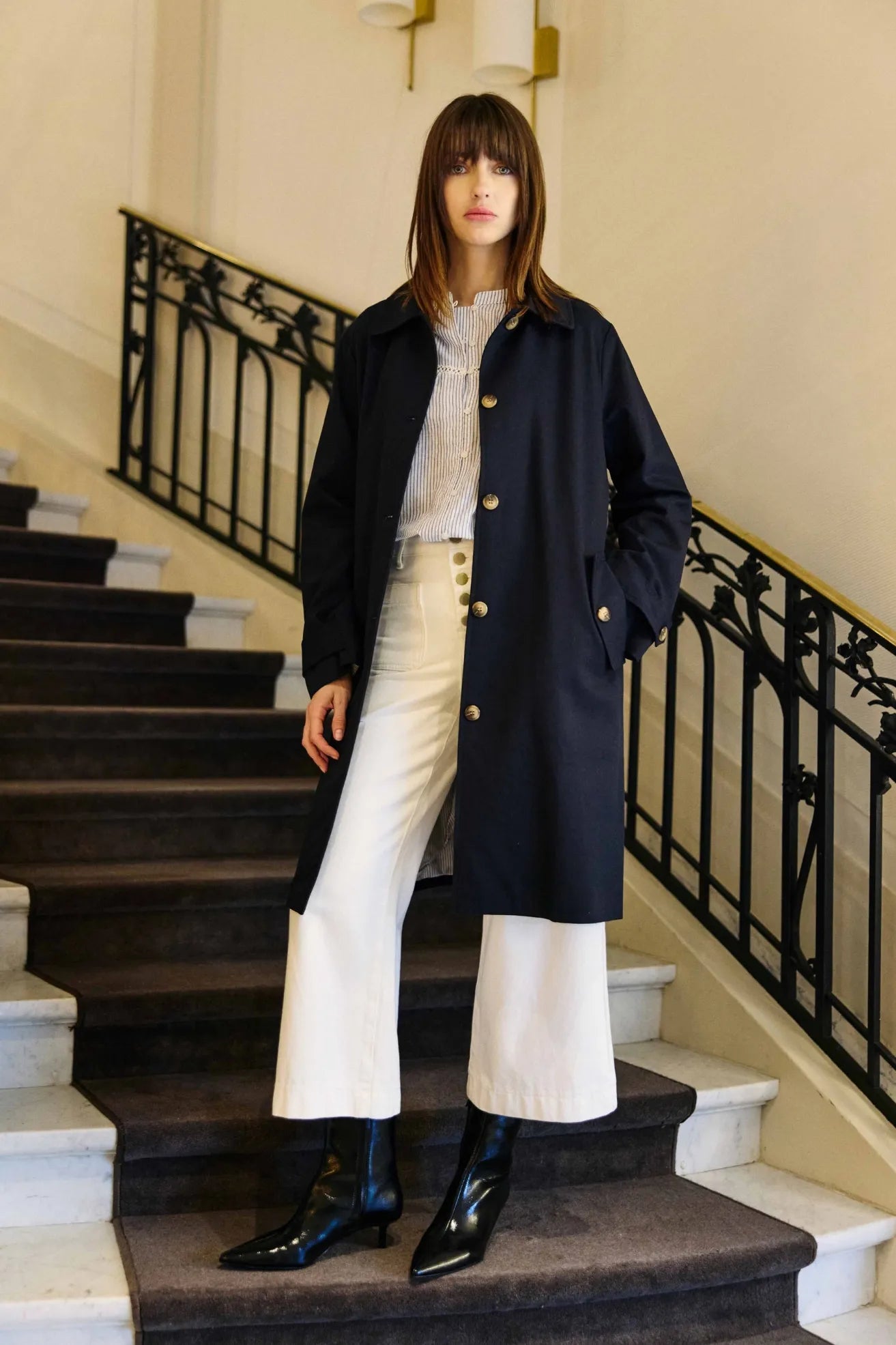 La Petite Étoile Trench Mujer Nevin Azul Who killed Bambi?