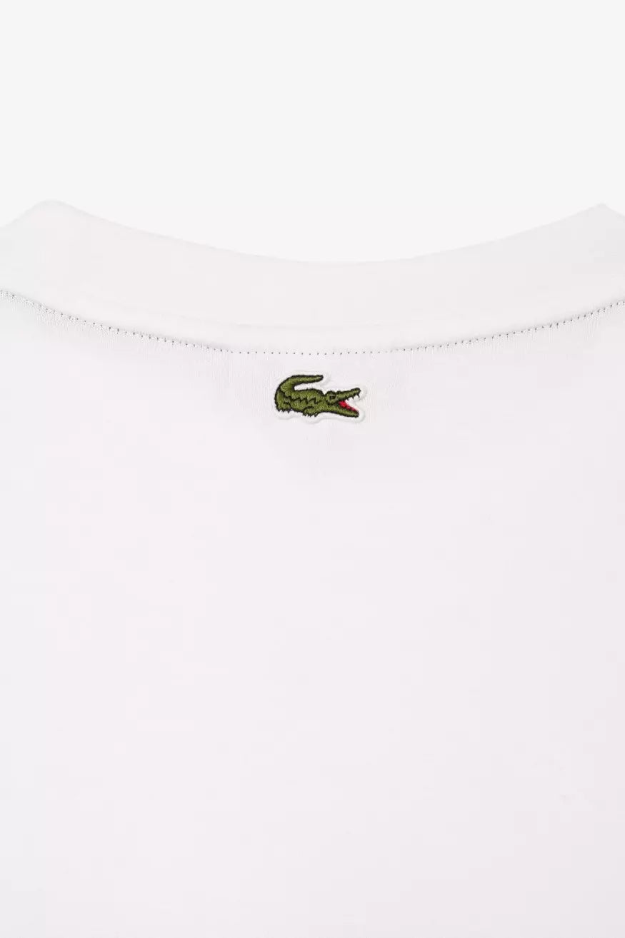 Lacoste Camiseta Hombre Oversize TH7315 Blanca Who Killed Bambi?