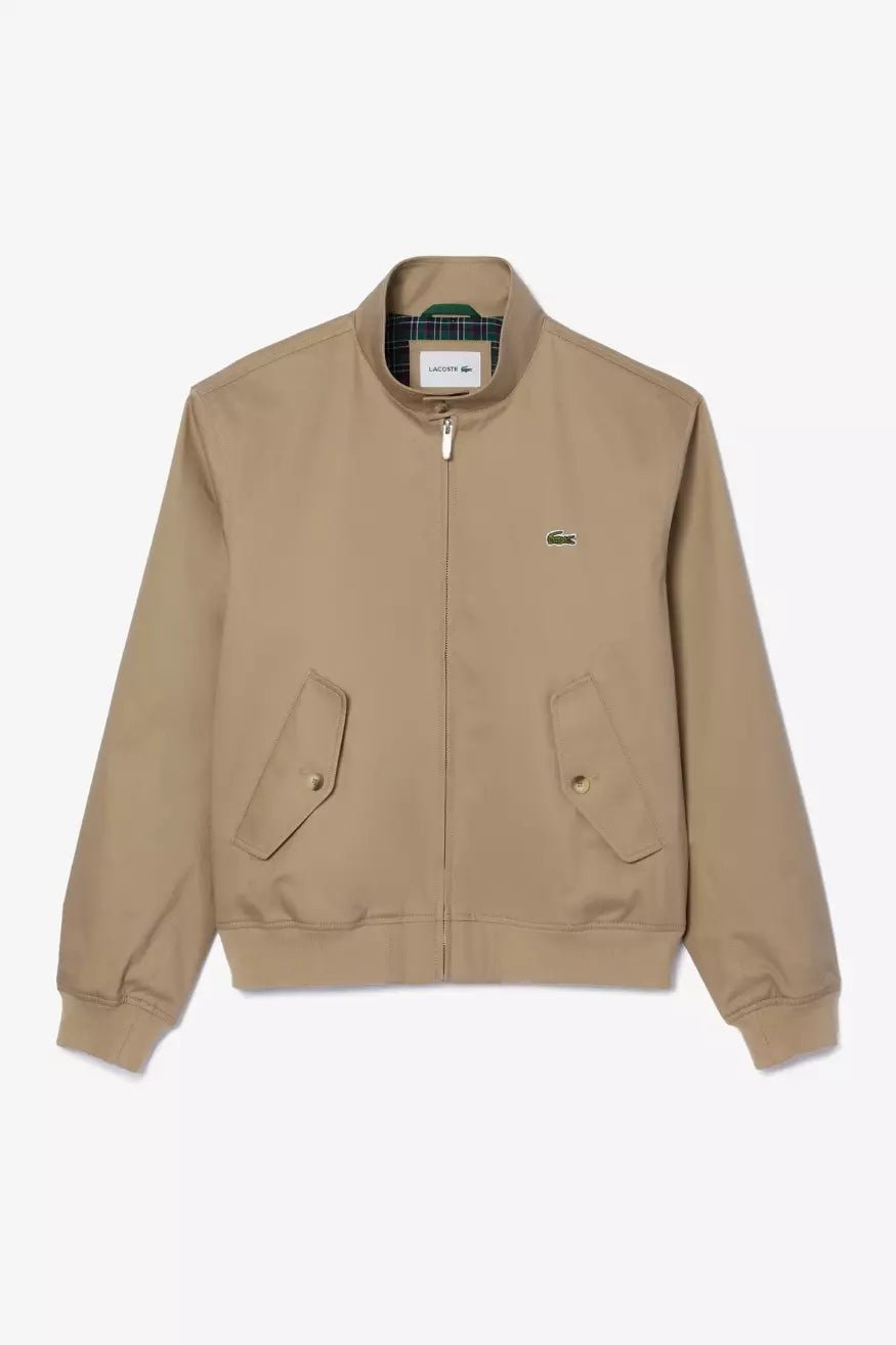 Lacoste Chaqueta Harrington Impermeable Hombre Beige Who Killed Bambi?