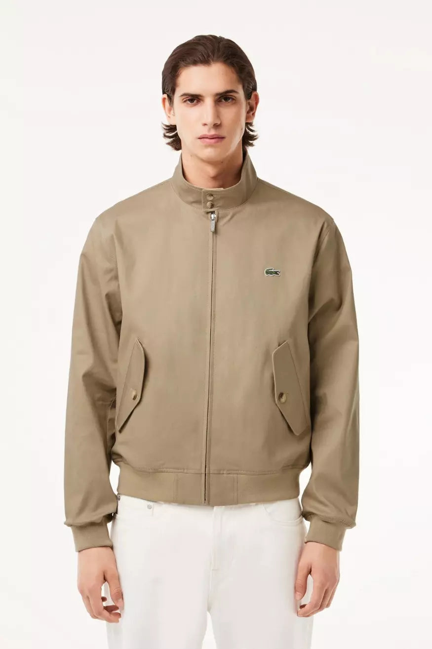 Lacoste Chaqueta Harrington Impermeable Hombre Beige Who Killed Bambi?