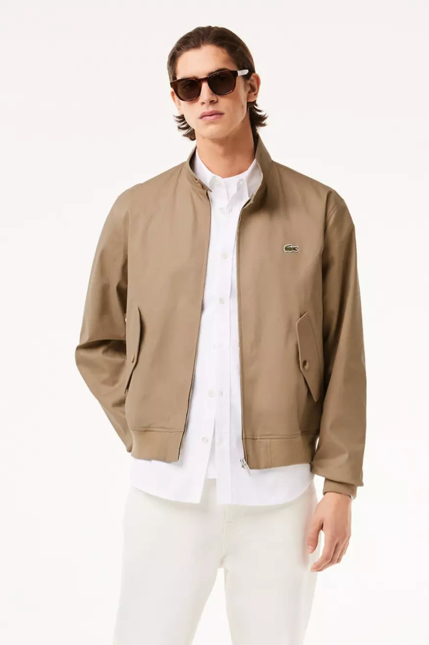 Lacoste Chaqueta Harrington Impermeable Hombre Beige Who Killed Bambi?