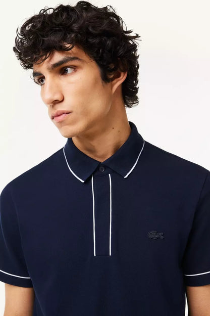 Lacoste Polo Hombre Smart Paris PH8184 Ribetes Azul Who Killed Bambi?