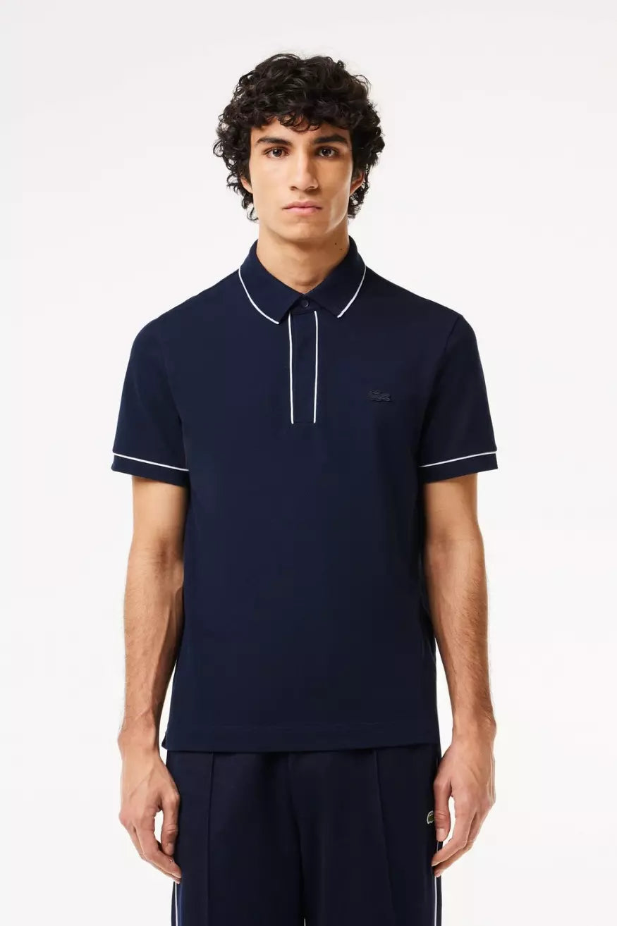 Lacoste Polo Hombre Smart Paris PH8184 Ribetes Azul Who Killed Bambi?