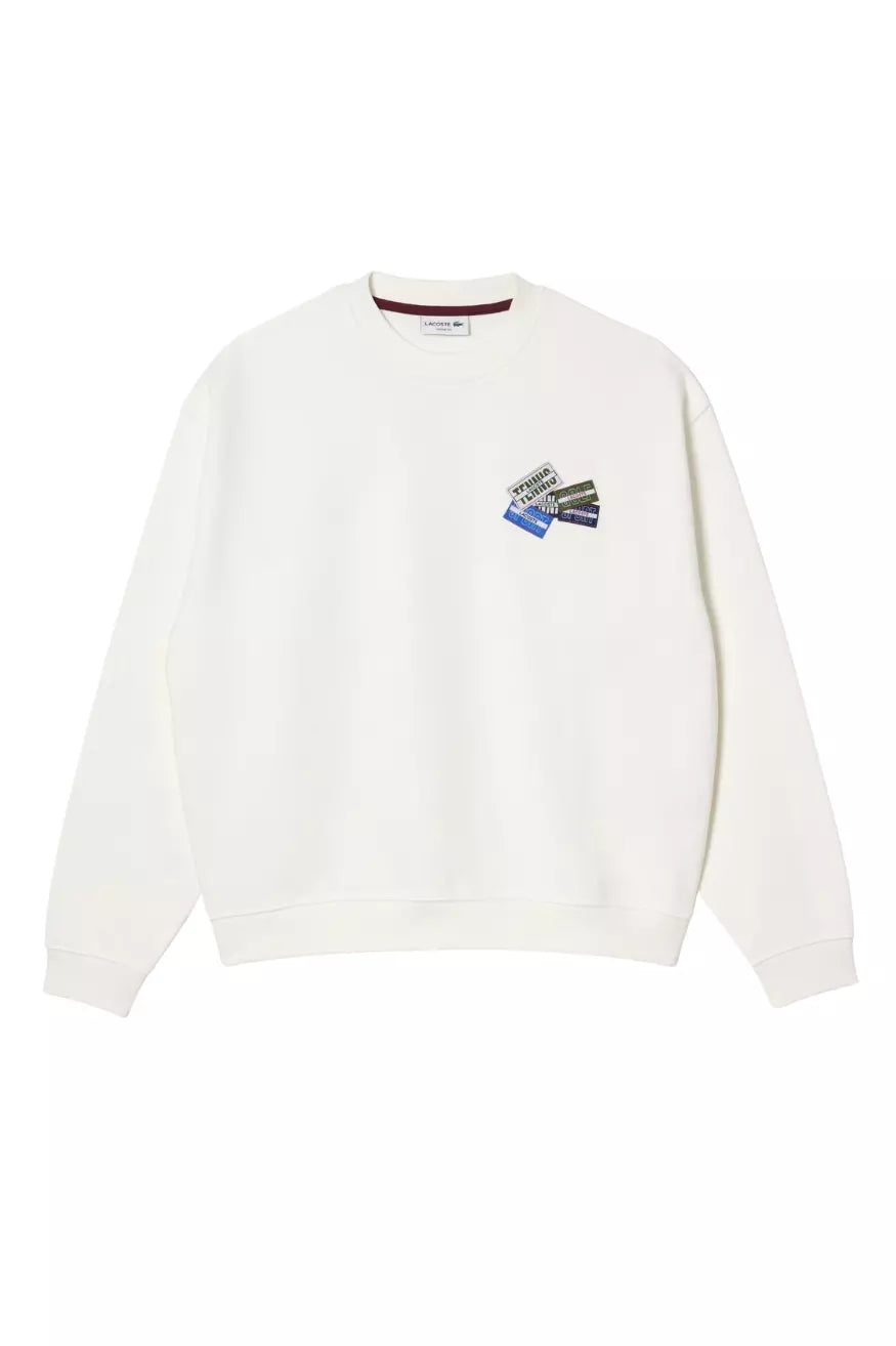 Lacoste Sudadera Hombre Oversize Insignia Beige Talla XL Who Killed Bambi?