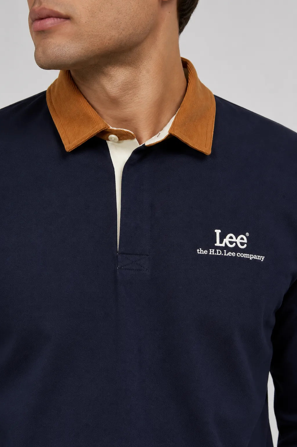 Lee Polo Hombre Manga Larga Azul Cuello Pana Who killed Bambi?