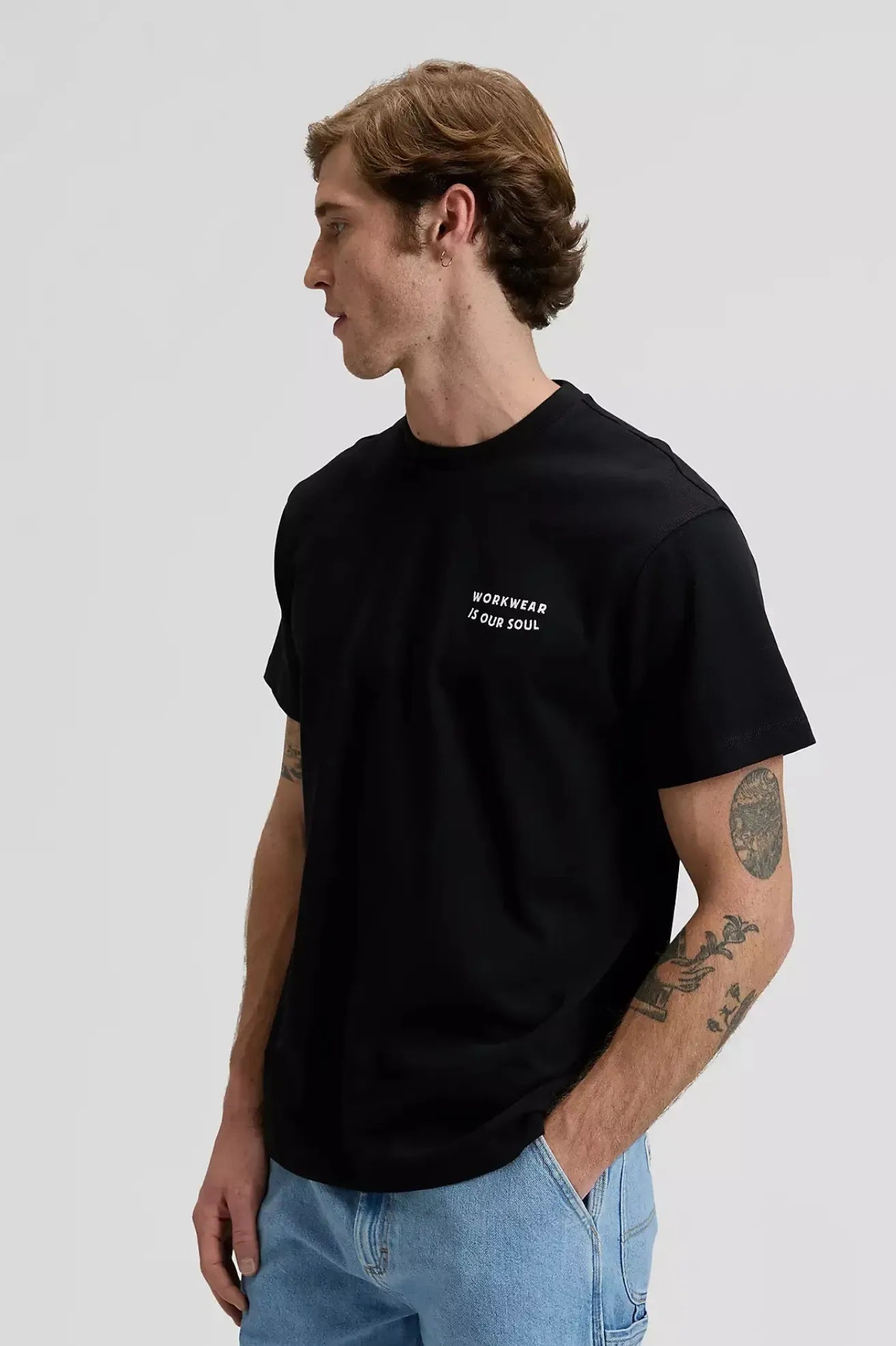 Lee Workwear Camiseta Hombre Soul Negra Who killed Bambi?