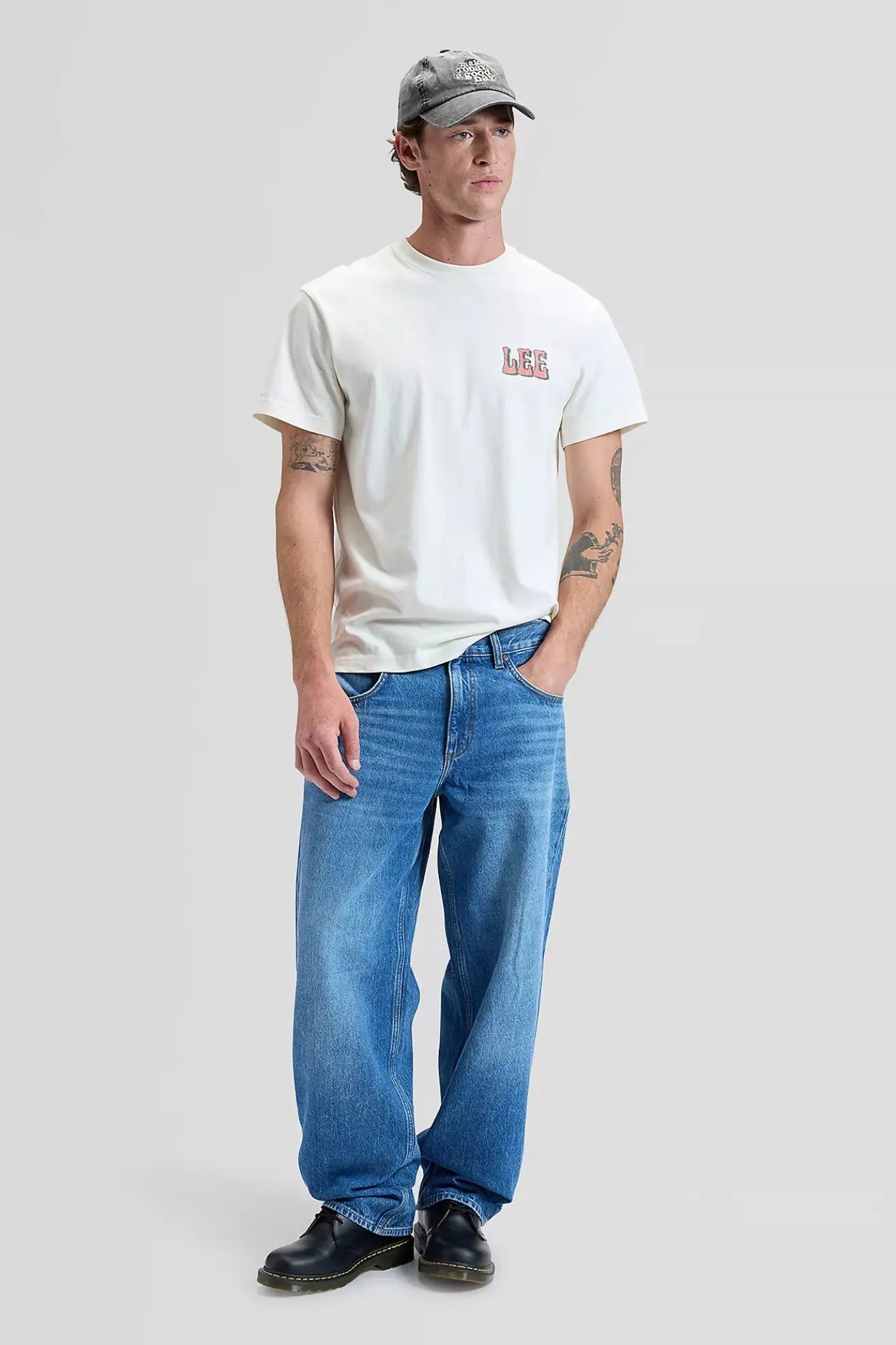 Lee Workwear Camiseta Hombre Vinyl Beige Who killed Bambi?