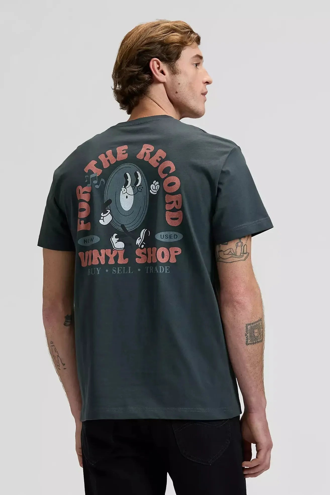 Lee Workwear Camiseta Hombre Vinyl Negra Who killed Bambi?