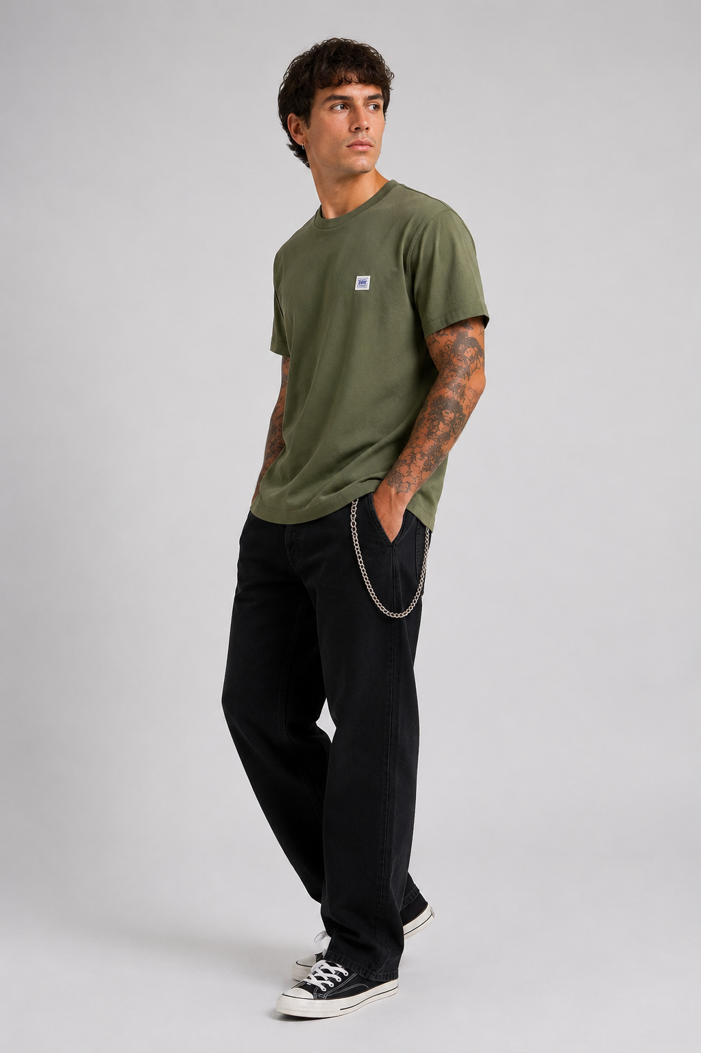 Lee Workwear Camiseta Hombre WW Verde Who killed Bambi?