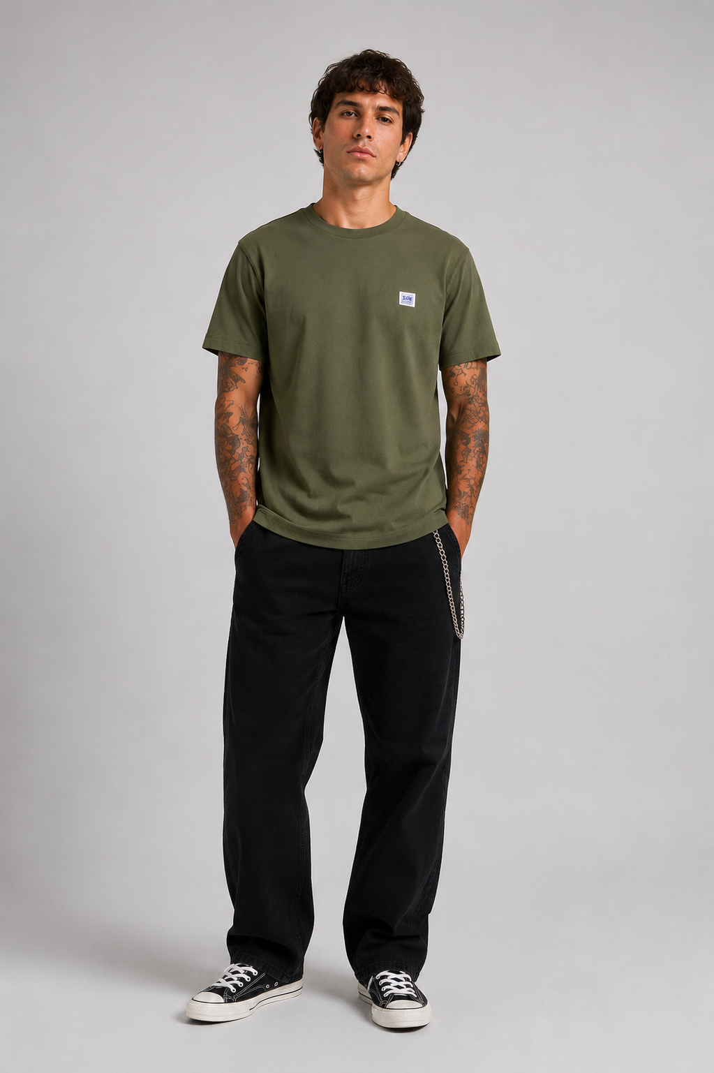 Lee Workwear Camiseta Hombre WW Verde Who killed Bambi?