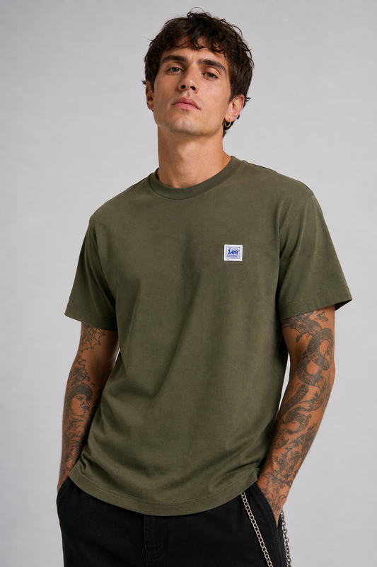 Lee Workwear Camiseta Hombre WW Verde Who killed Bambi?