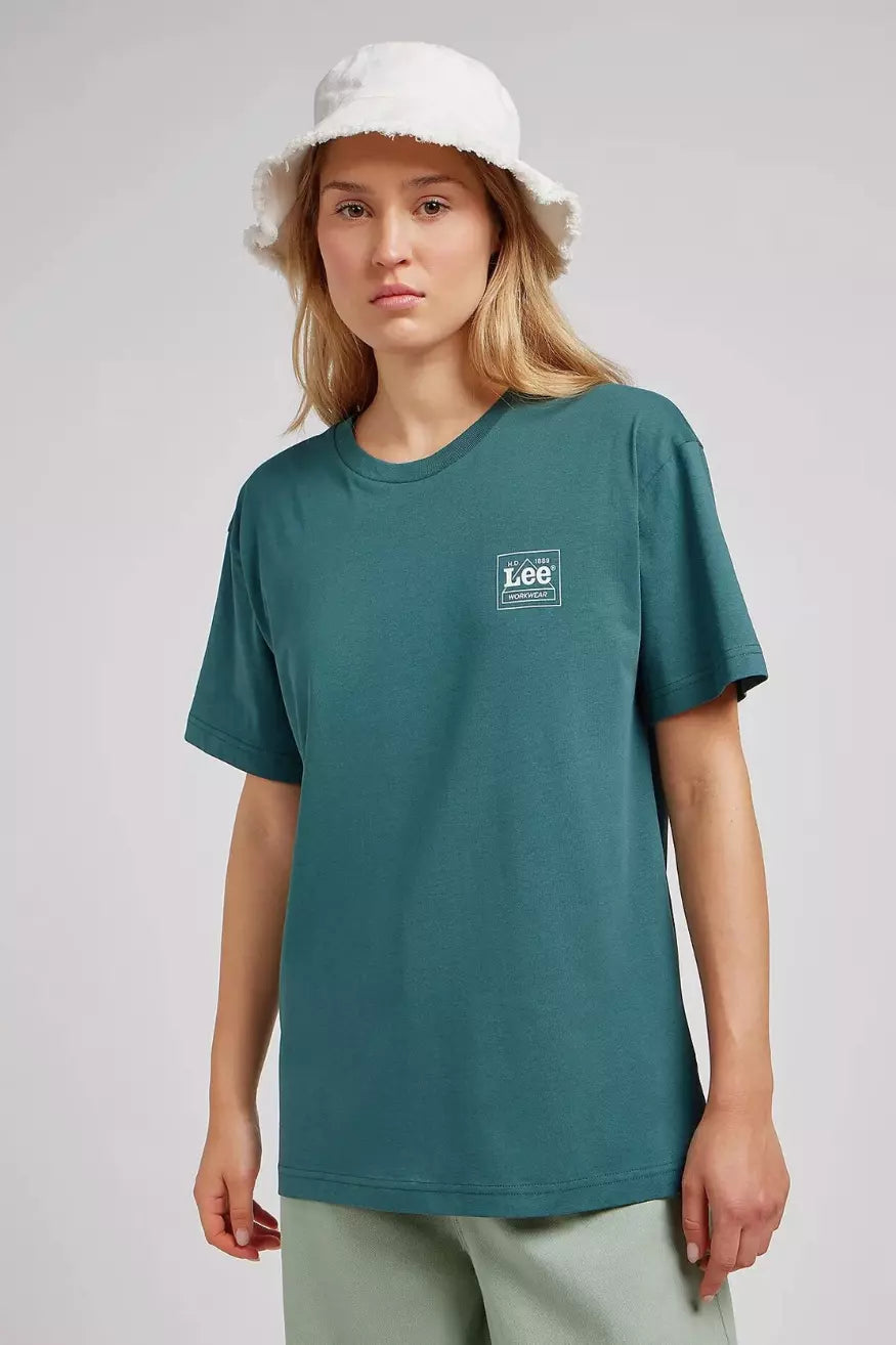 Lee Workwear Camiseta Mujer Oversize Verde Who Killed Bambi?