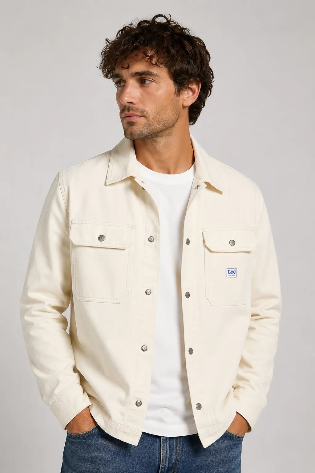 Lee Workwear Chaqueta Hombre Ecru Who killed Bambi?