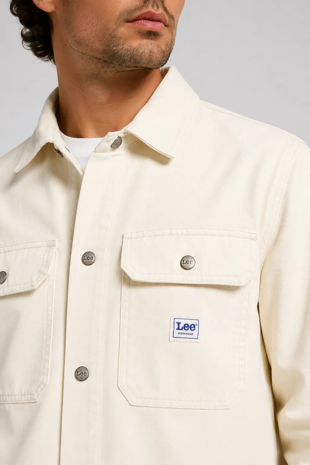Lee Workwear Chaqueta Hombre Ecru Who killed Bambi?