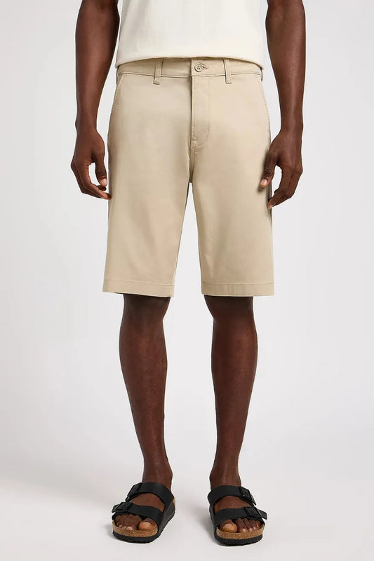 Lee Workwear Pantalón Corto Chino Hombre Beige Who killed Bambi?
