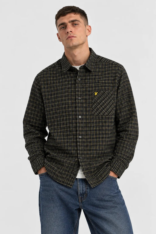 Lyle And Scott Camisa Hombre Cuadros Escoceses Negra Who killed Bambi?