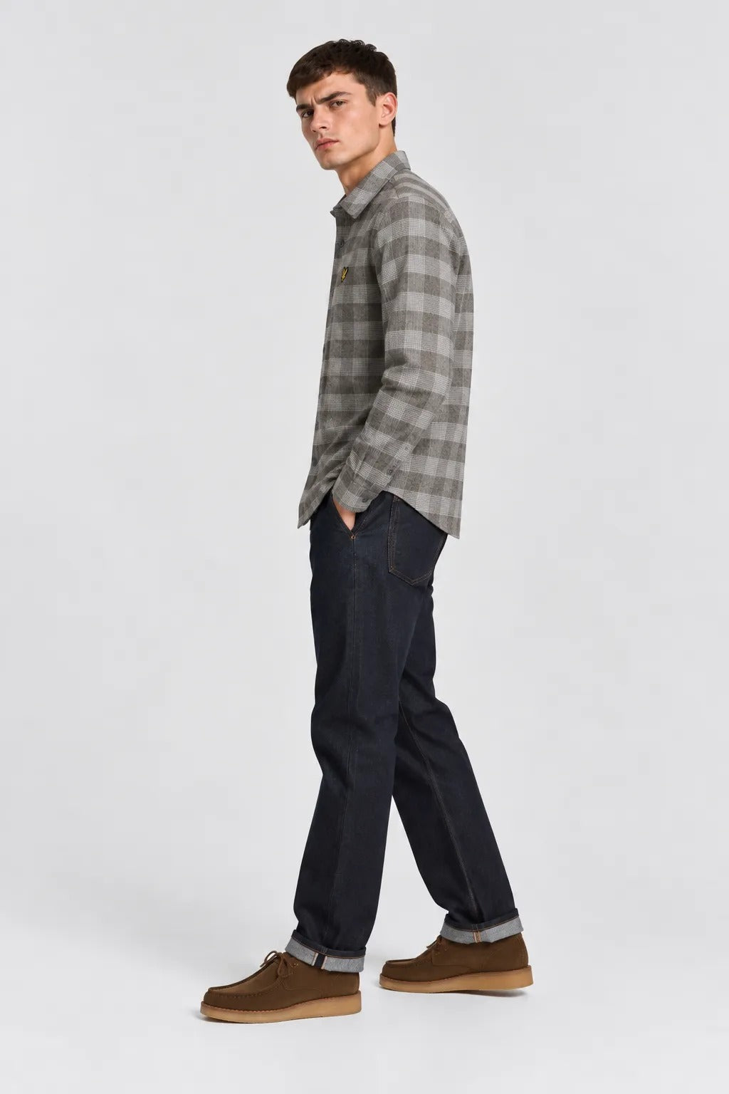 Lyle And Scott Camisa Hombre Cuadros Grises Who killed Bambi?