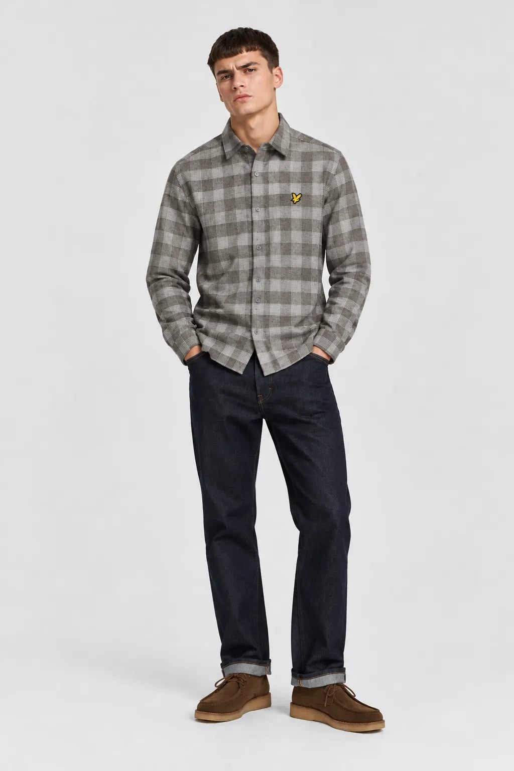 Lyle And Scott Camisa Hombre Cuadros Grises Who killed Bambi?