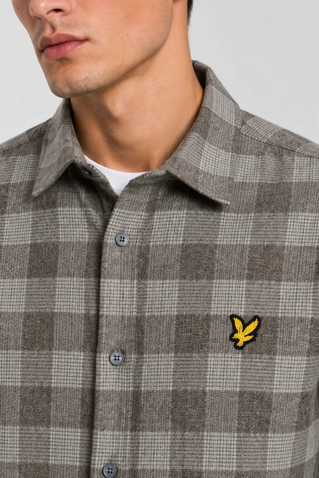 Lyle And Scott Camisa Hombre Cuadros Grises Who killed Bambi?