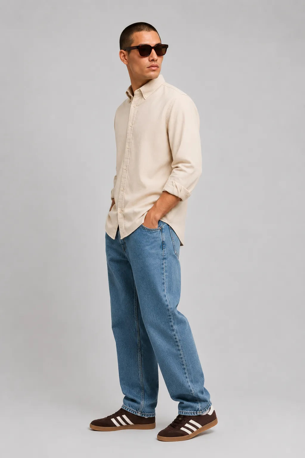 Lyle And Scott Camisa Hombre Micropana Beige Who killed Bambi?