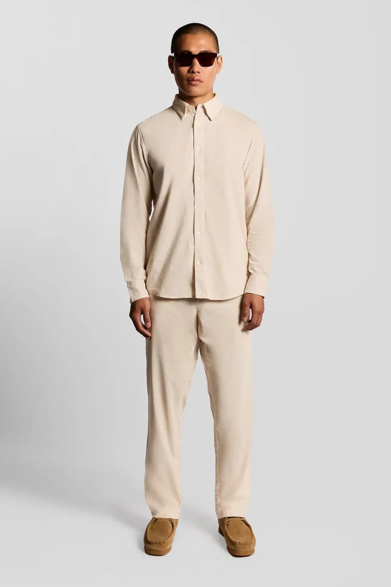 Lyle And Scott Camisa Hombre Micropana Beige Who killed Bambi?