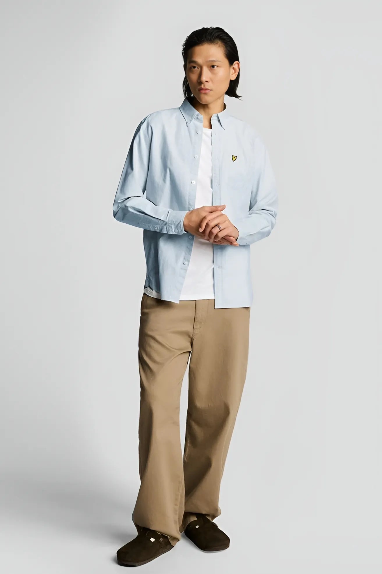 Lyle And Scott Camisa Hombre Oxford Rayas Azules Who killed Bambi?