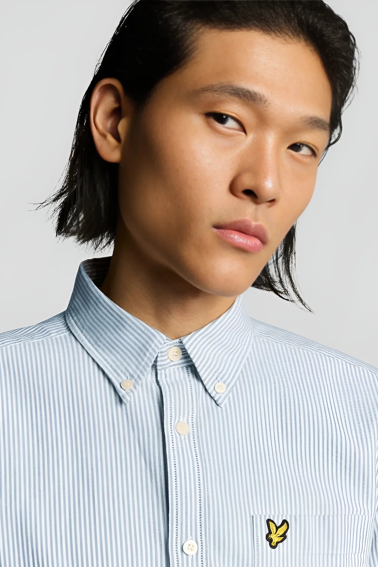 Lyle And Scott Camisa Hombre Oxford Rayas Azules Who killed Bambi?