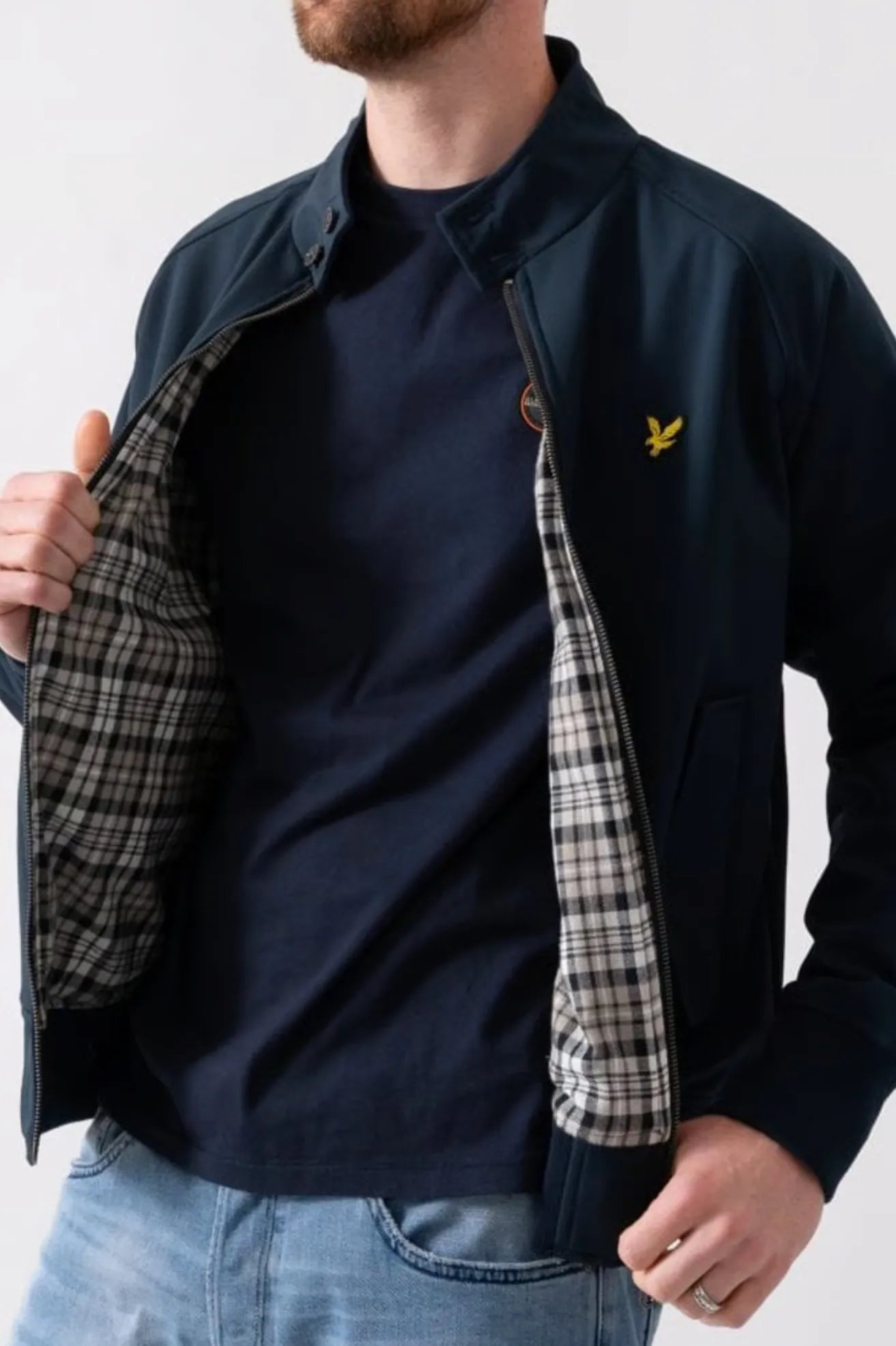 Lyle And Scott Chaqueta Hombre Harrington Softshell Azul Who killed Bambi?