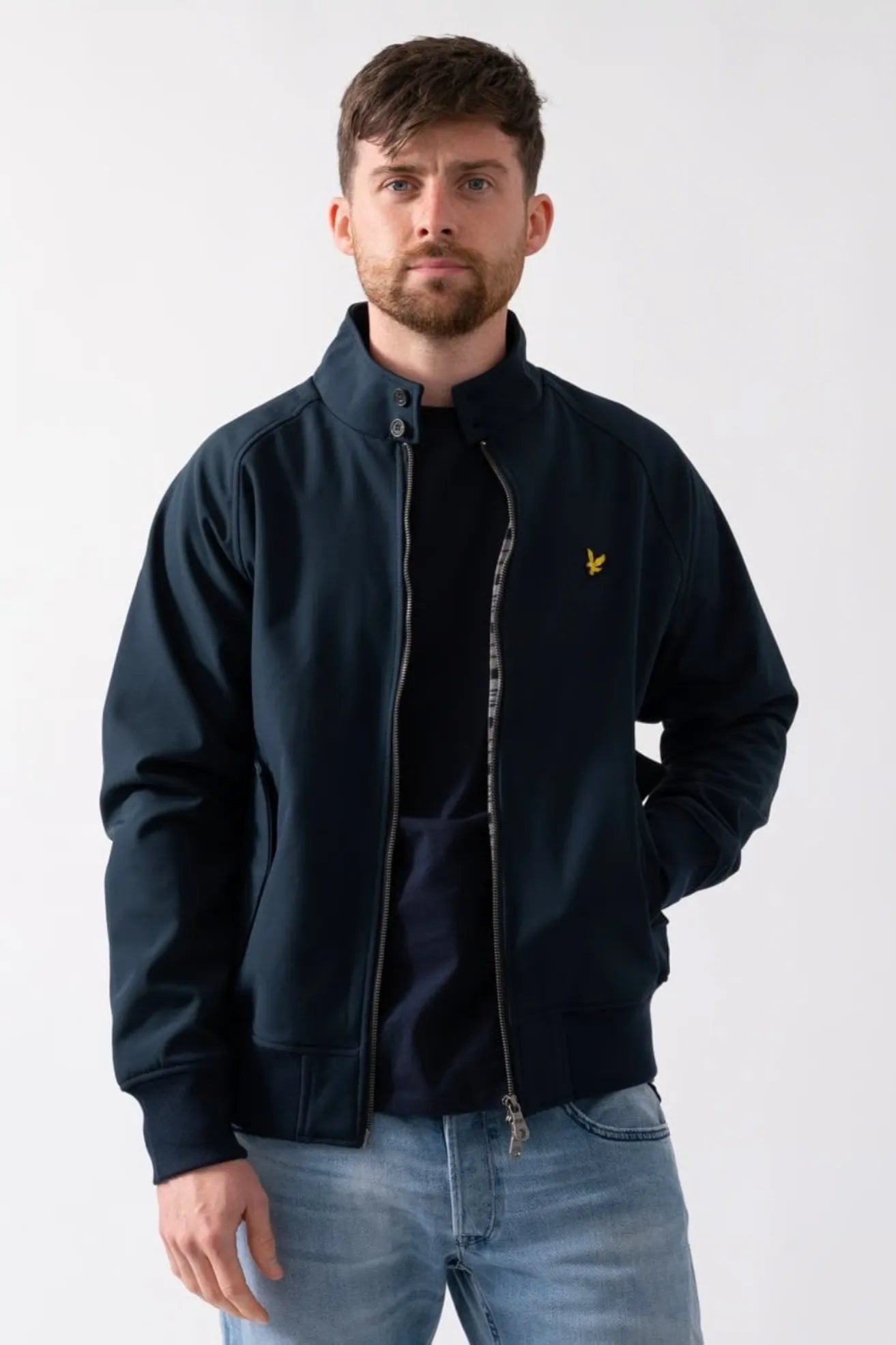 Lyle And Scott Chaqueta Hombre Harrington Softshell Azul Who killed Bambi?