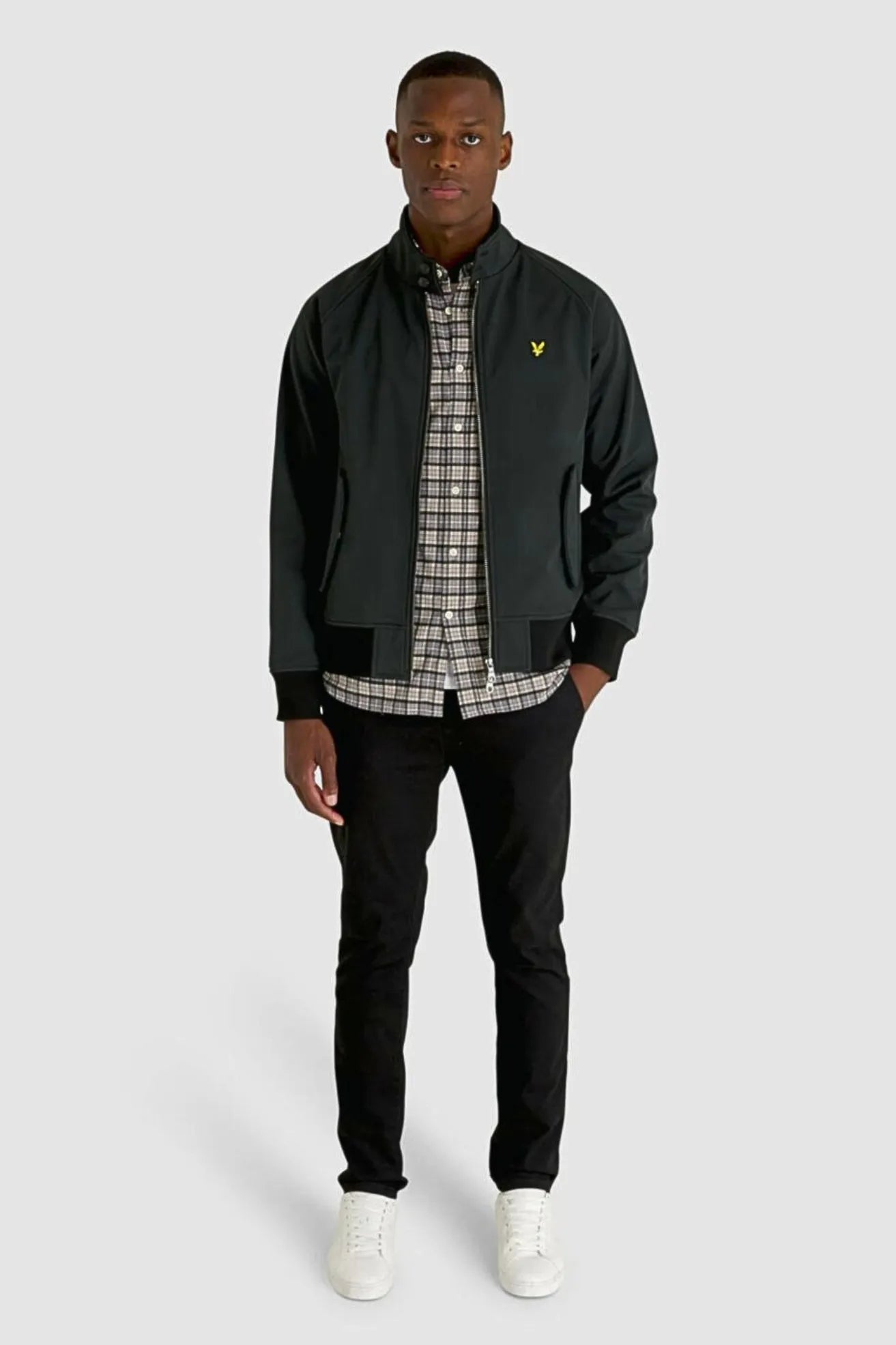 Lyle And Scott Chaqueta Hombre Harrington Softshell Negra Who killed Bambi?