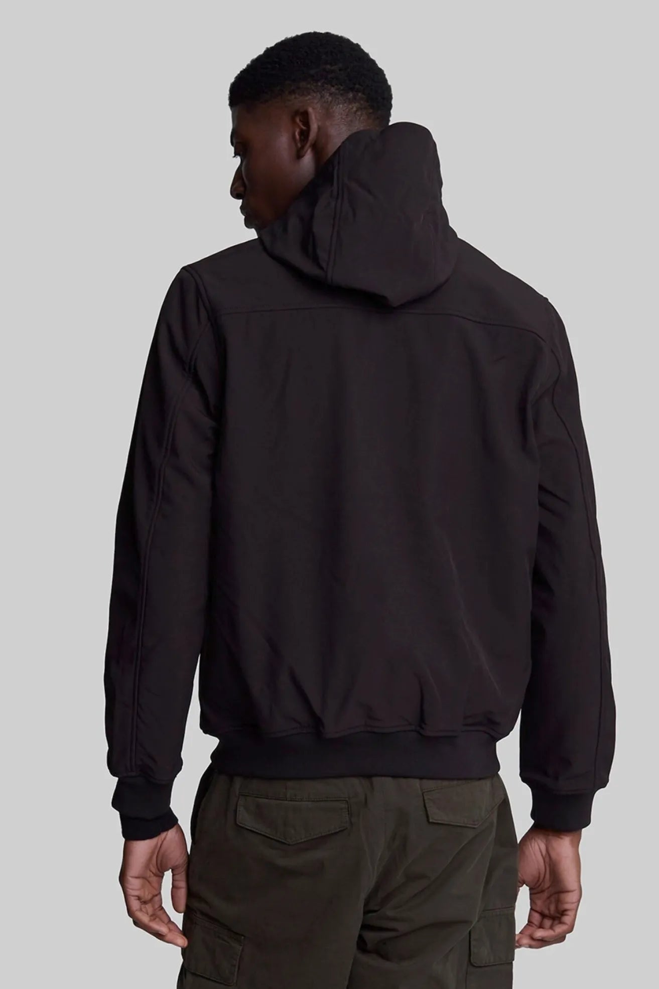Lyle And Scott Chaqueta Hombre Softshell Capucha Negra Who killed Bambi?
