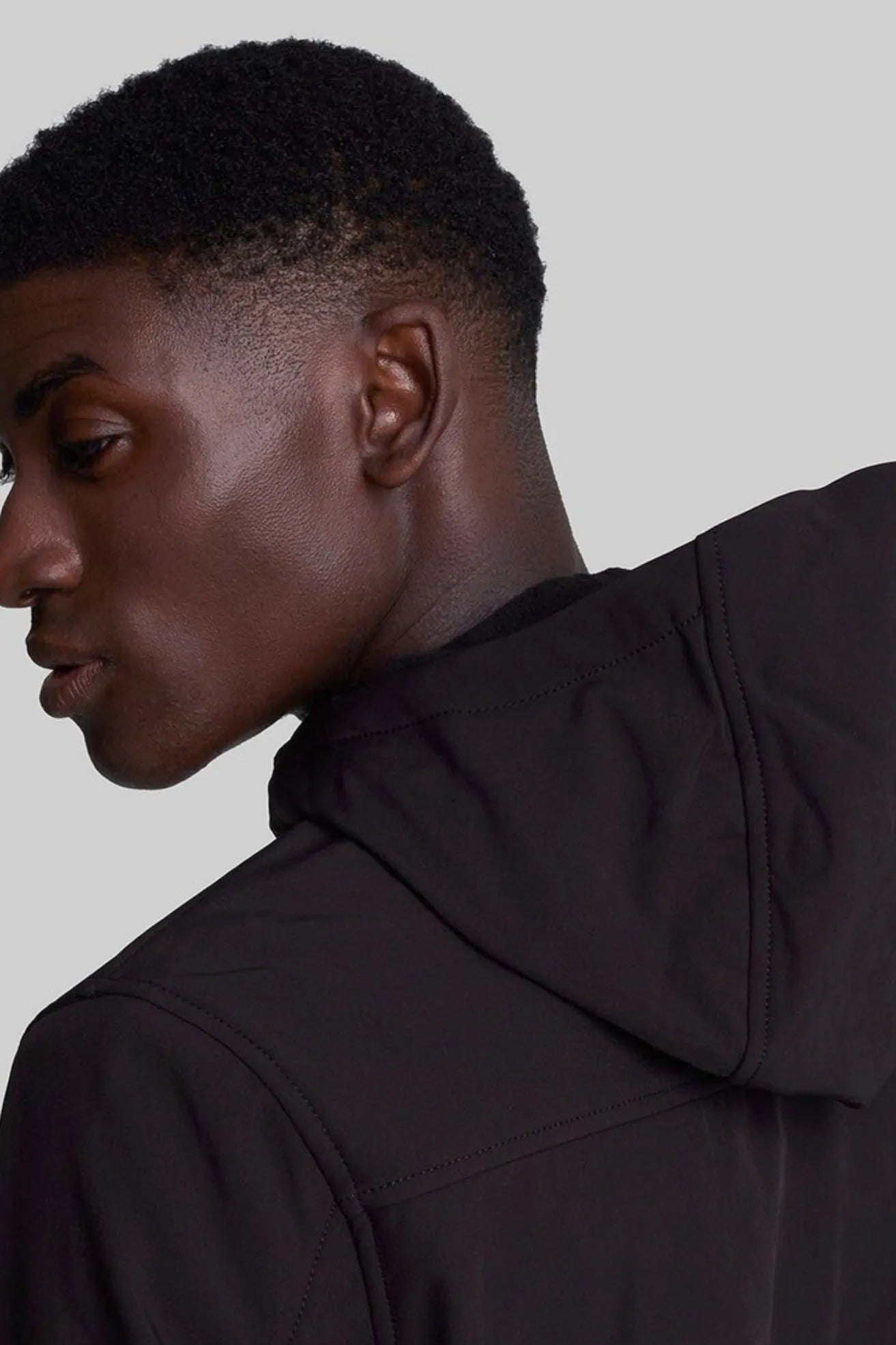 Lyle And Scott Chaqueta Hombre Softshell Capucha Negra Who killed Bambi?