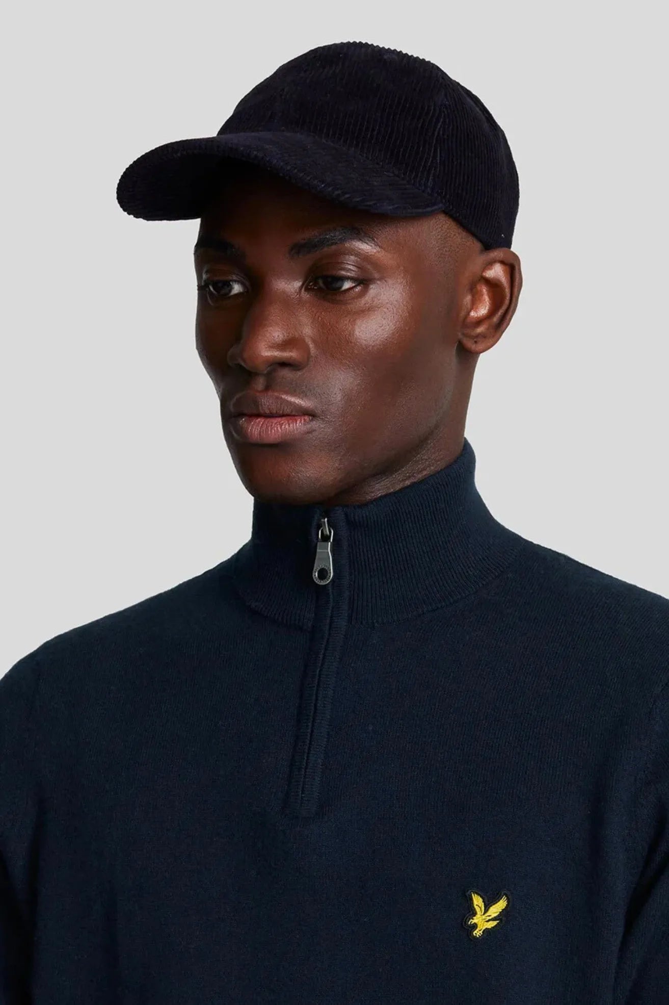 Lyle And Scott Jersey Hombre Cotton Merino 1/4 Zip Azul Who killed Bambi?