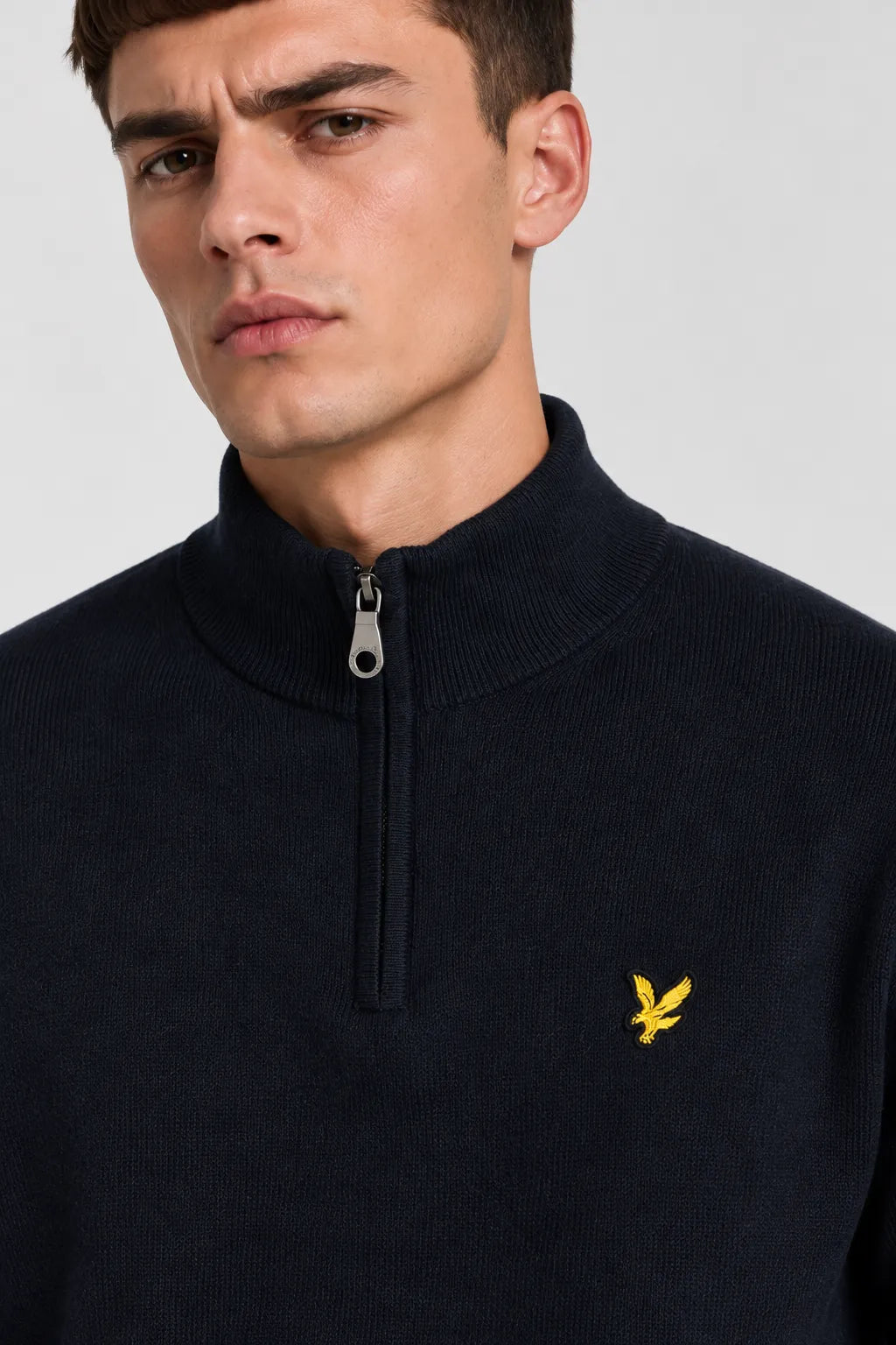 Lyle And Scott Jersey Hombre Cotton Merino Quarter Zip Azul Who killed Bambi?