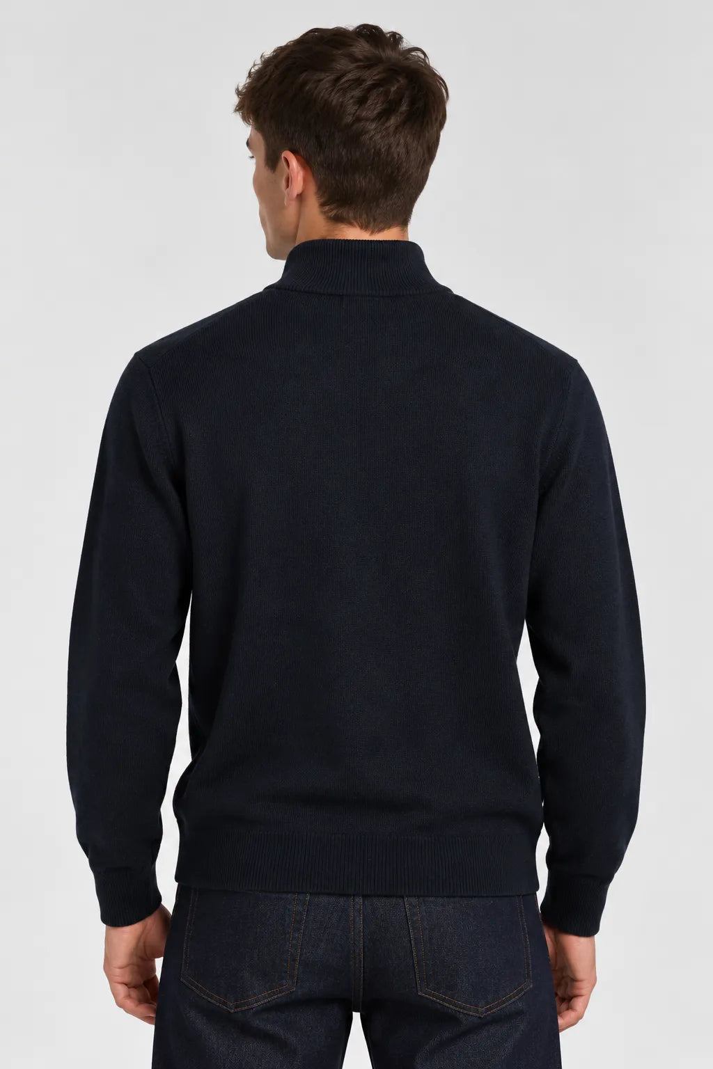 Lyle And Scott Jersey Hombre Cotton Merino Quarter Zip Azul Who killed Bambi?