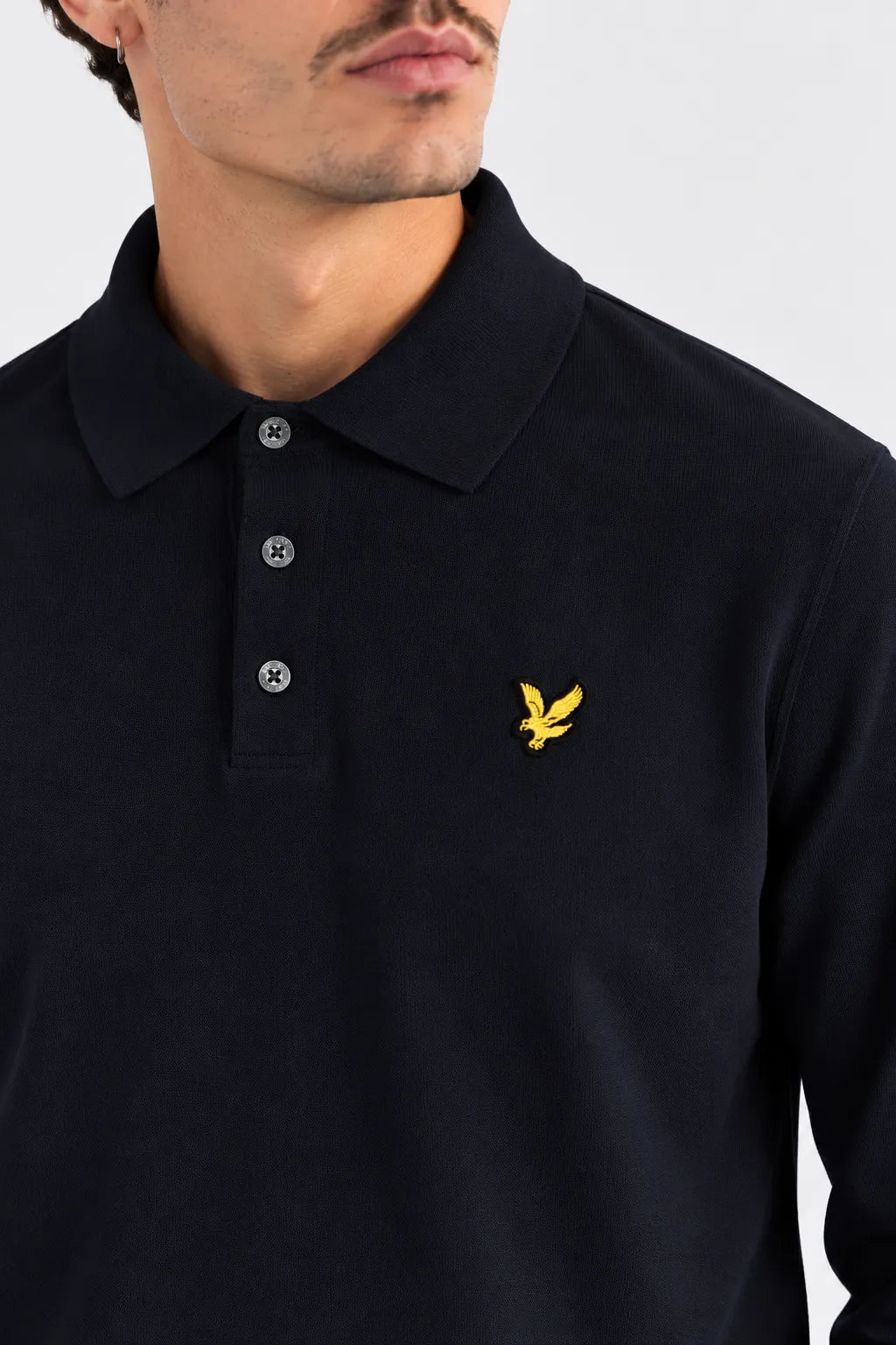 Lyle And Scott Polo Hombre Manga Larga Azul Who killed Bambi?