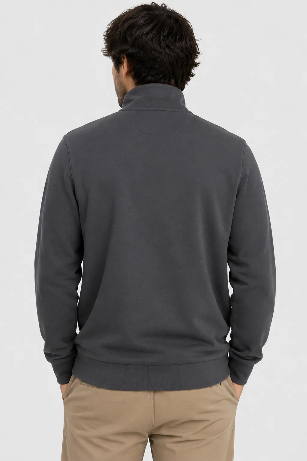 Lyle And Scott Sudadera Hombre Quarter Zip Gris Gunmetal Who killed Bambi?