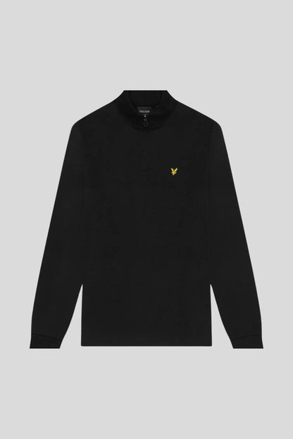 Lyle And Scott Sudadera Hombre Quarter Zip Negra Who Killed Bambi?