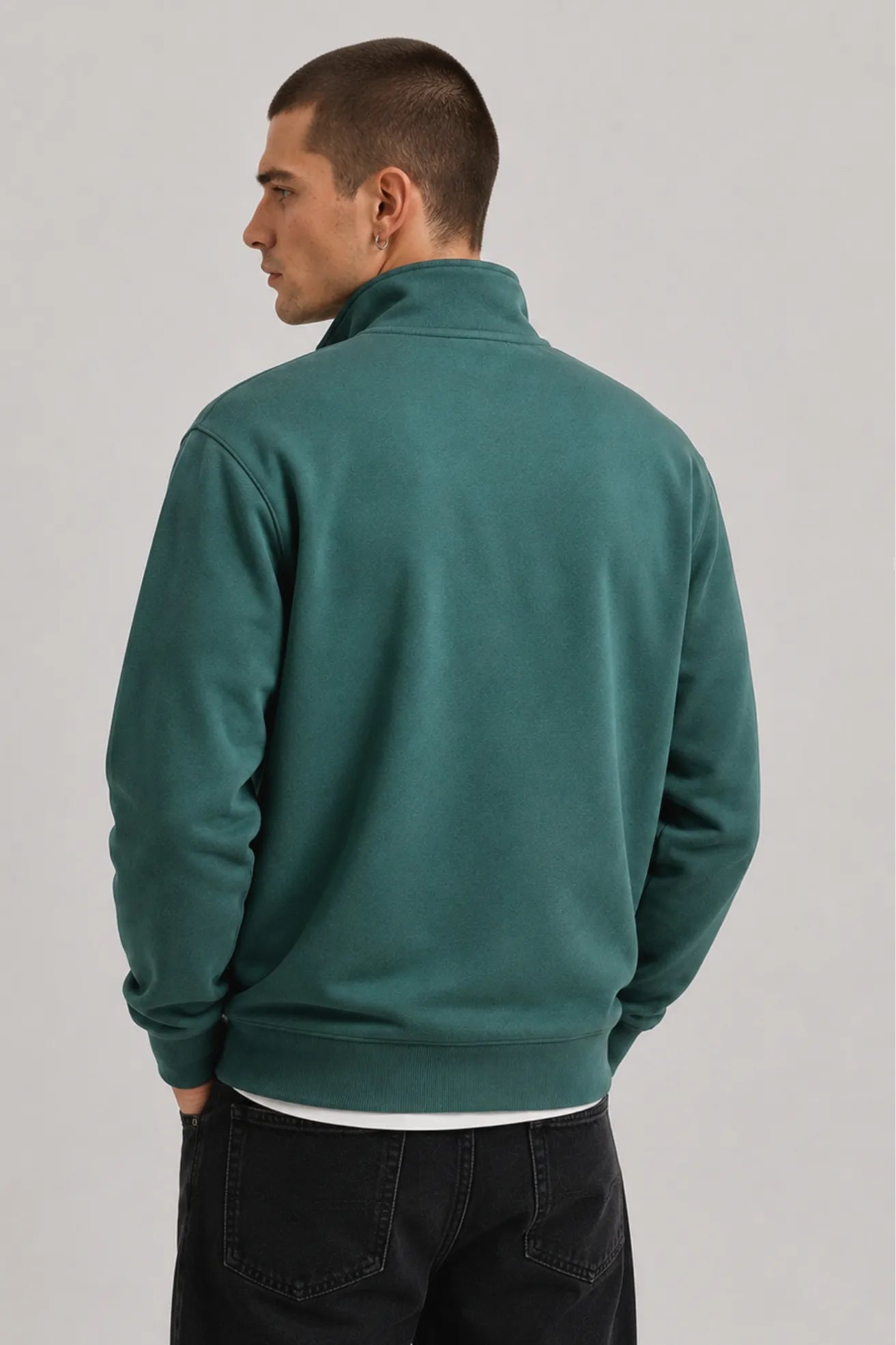 Lyle And Scott Sudadera Hombre Quarter Zip Verde Who killed Bambi?