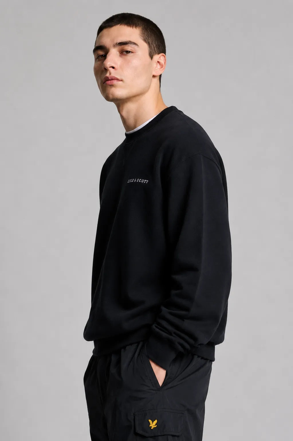 Lyle And Scott Sudadera Hombre Script Brushback Azul Who killed Bambi?