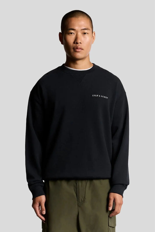 Lyle And Scott Sudadera Hombre Script Brushback Azul Who killed Bambi?