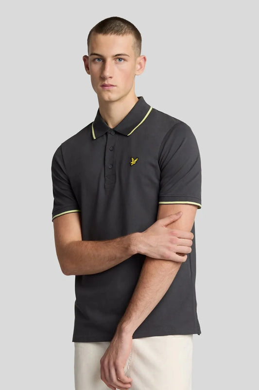 Lyle And Scott Tipped Polo Hombre Gris Who killed Bambi?